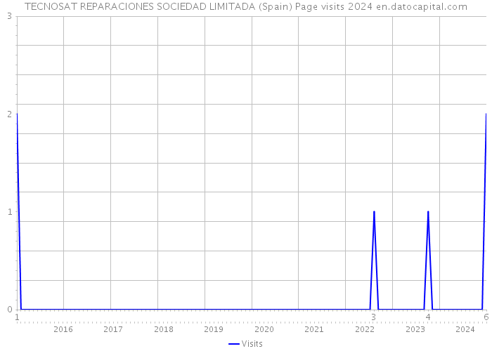 TECNOSAT REPARACIONES SOCIEDAD LIMITADA (Spain) Page visits 2024 