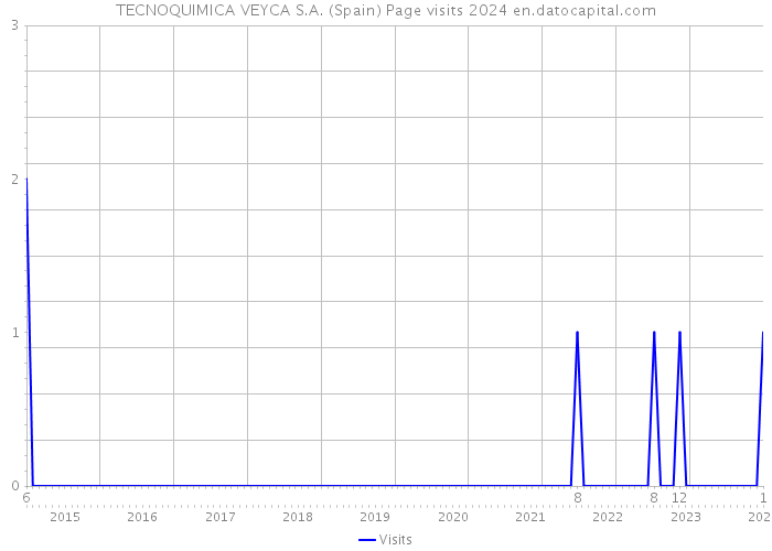 TECNOQUIMICA VEYCA S.A. (Spain) Page visits 2024 