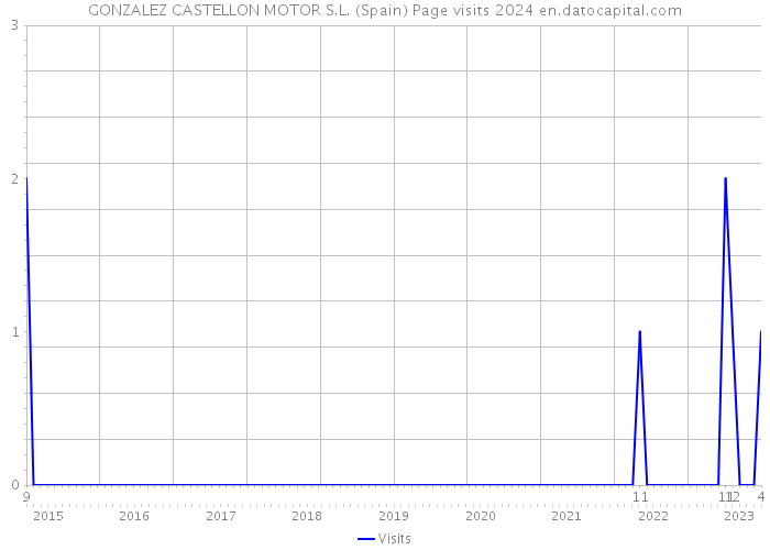 GONZALEZ CASTELLON MOTOR S.L. (Spain) Page visits 2024 
