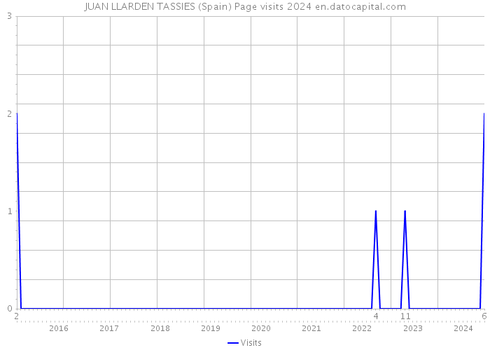 JUAN LLARDEN TASSIES (Spain) Page visits 2024 