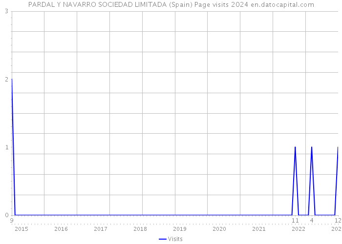 PARDAL Y NAVARRO SOCIEDAD LIMITADA (Spain) Page visits 2024 