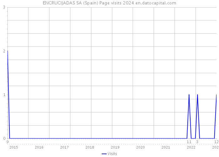 ENCRUCIJADAS SA (Spain) Page visits 2024 