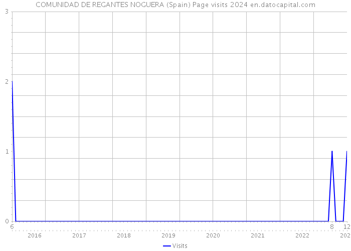 COMUNIDAD DE REGANTES NOGUERA (Spain) Page visits 2024 