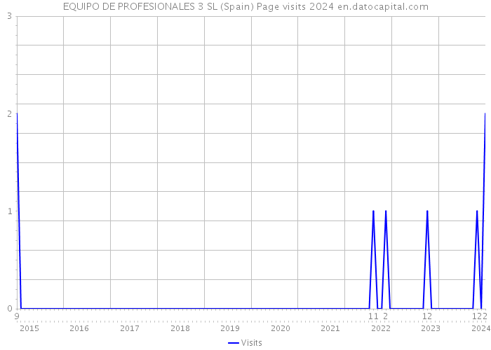 EQUIPO DE PROFESIONALES 3 SL (Spain) Page visits 2024 
