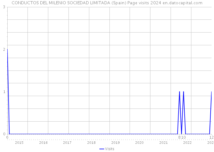 CONDUCTOS DEL MILENIO SOCIEDAD LIMITADA (Spain) Page visits 2024 