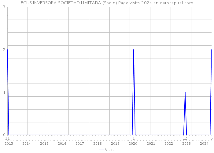 ECUS INVERSORA SOCIEDAD LIMITADA (Spain) Page visits 2024 
