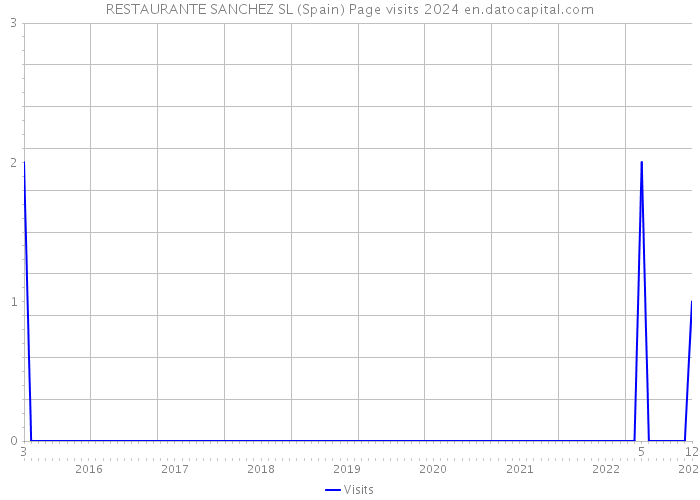 RESTAURANTE SANCHEZ SL (Spain) Page visits 2024 