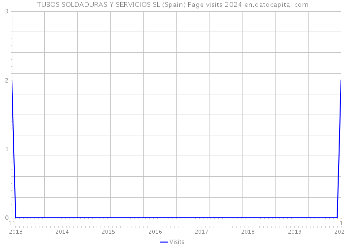 TUBOS SOLDADURAS Y SERVICIOS SL (Spain) Page visits 2024 