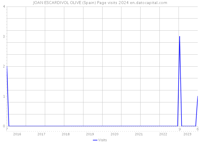 JOAN ESCARDIVOL OLIVE (Spain) Page visits 2024 