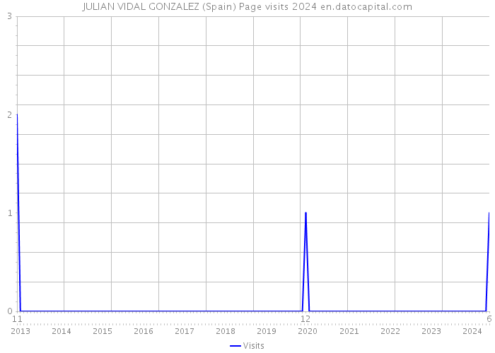 JULIAN VIDAL GONZALEZ (Spain) Page visits 2024 