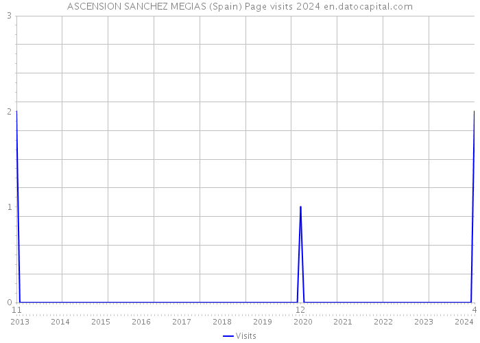 ASCENSION SANCHEZ MEGIAS (Spain) Page visits 2024 