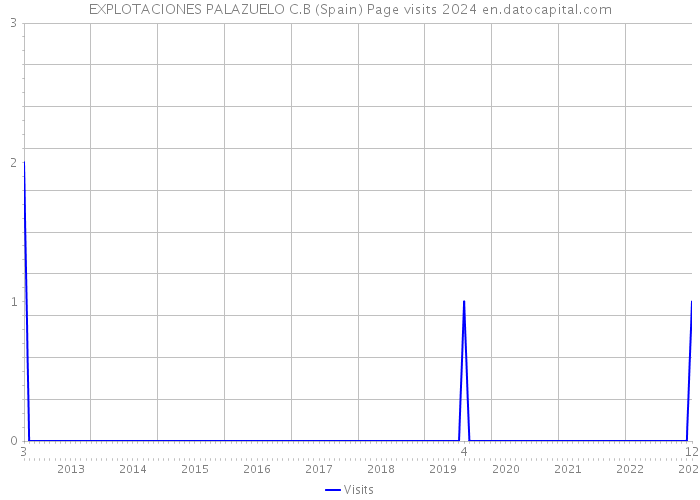 EXPLOTACIONES PALAZUELO C.B (Spain) Page visits 2024 