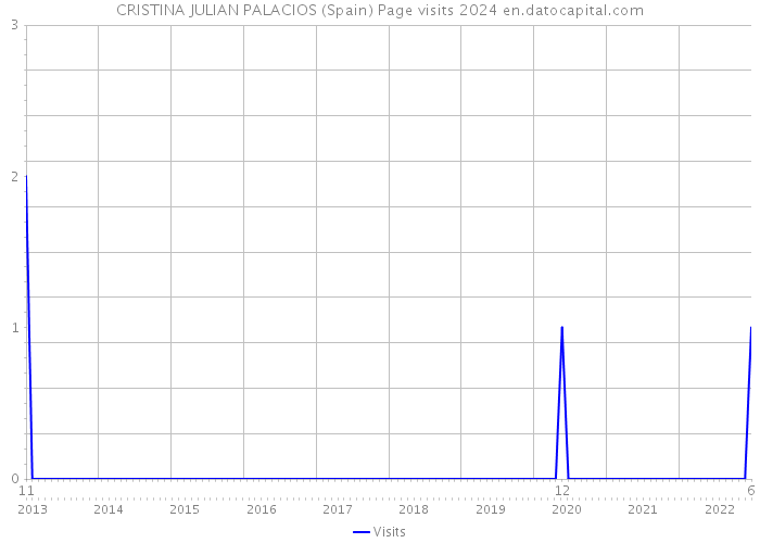 CRISTINA JULIAN PALACIOS (Spain) Page visits 2024 