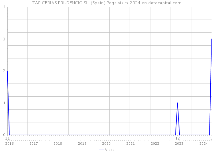 TAPICERIAS PRUDENCIO SL. (Spain) Page visits 2024 