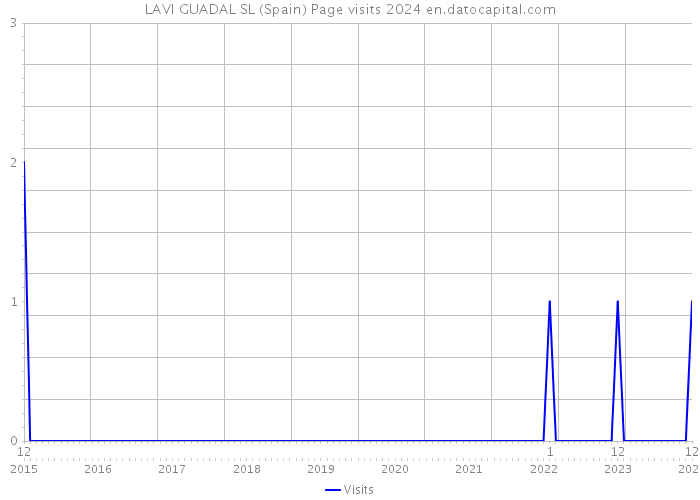 LAVI GUADAL SL (Spain) Page visits 2024 