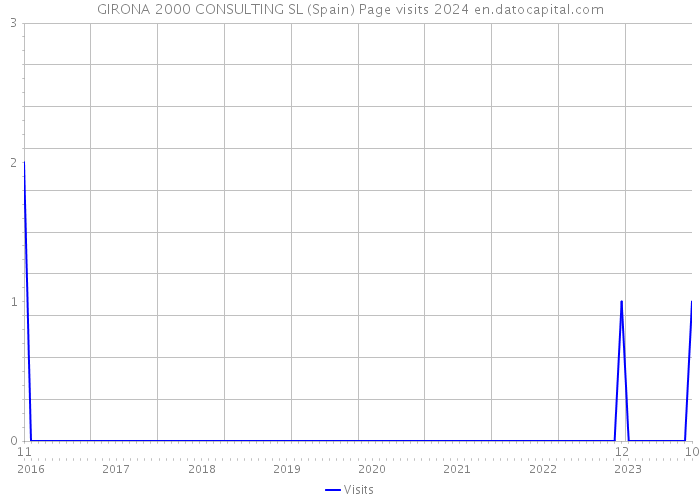 GIRONA 2000 CONSULTING SL (Spain) Page visits 2024 