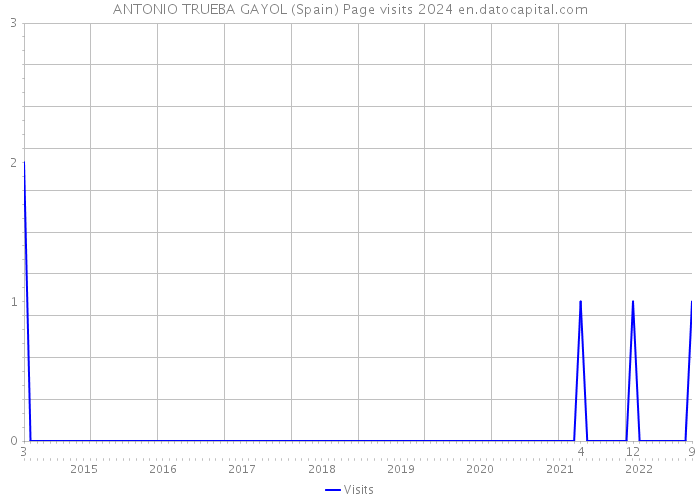 ANTONIO TRUEBA GAYOL (Spain) Page visits 2024 