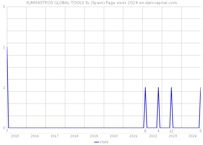 SUMINISTROS GLOBAL TOOLS SL (Spain) Page visits 2024 