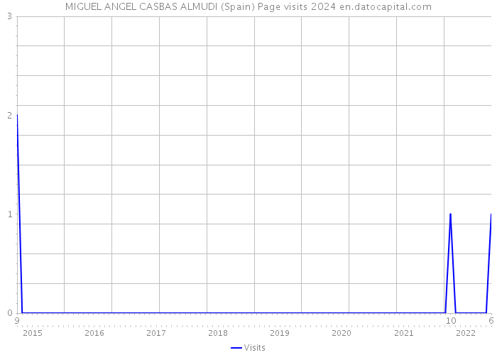 MIGUEL ANGEL CASBAS ALMUDI (Spain) Page visits 2024 
