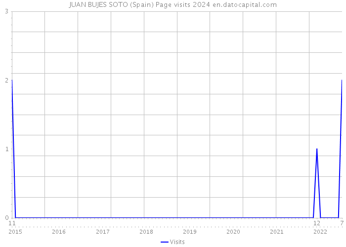 JUAN BUJES SOTO (Spain) Page visits 2024 