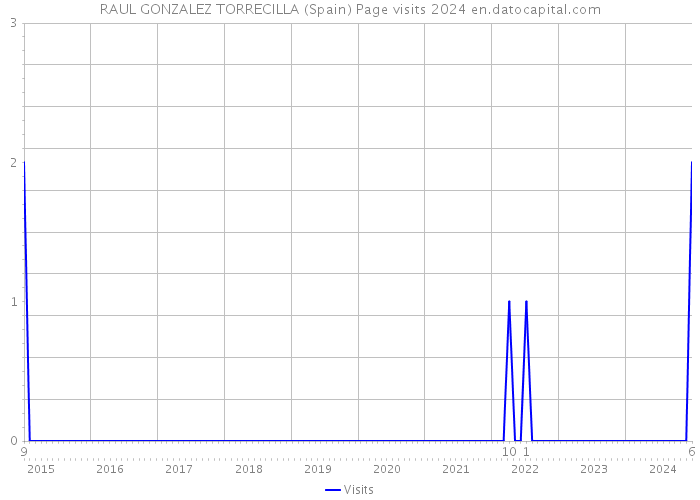 RAUL GONZALEZ TORRECILLA (Spain) Page visits 2024 