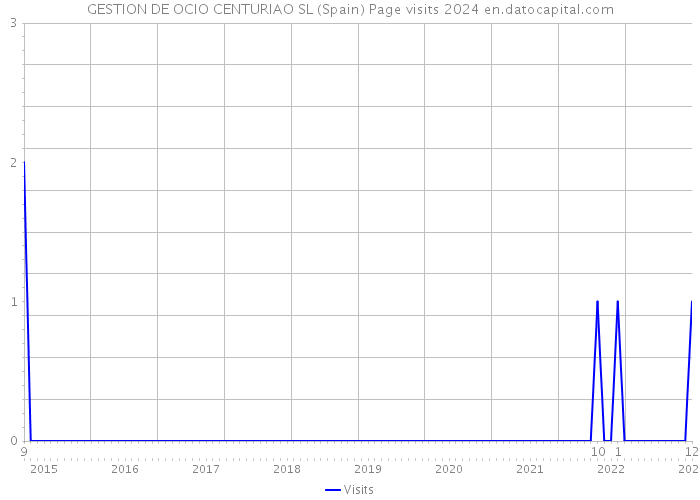 GESTION DE OCIO CENTURIAO SL (Spain) Page visits 2024 