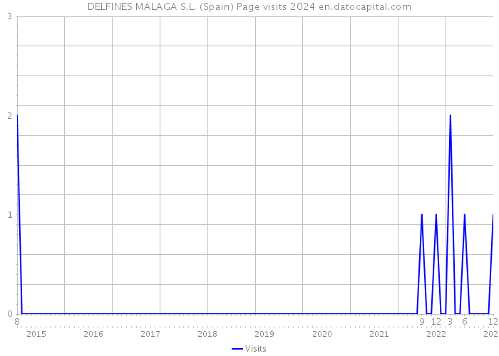 DELFINES MALAGA S.L. (Spain) Page visits 2024 