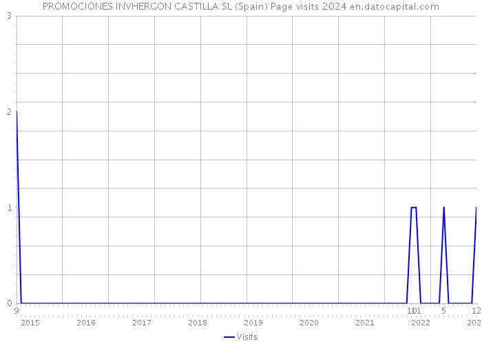 PROMOCIONES INVHERGON CASTILLA SL (Spain) Page visits 2024 