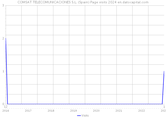 COMSAT TELECOMUNICACIONES S.L. (Spain) Page visits 2024 