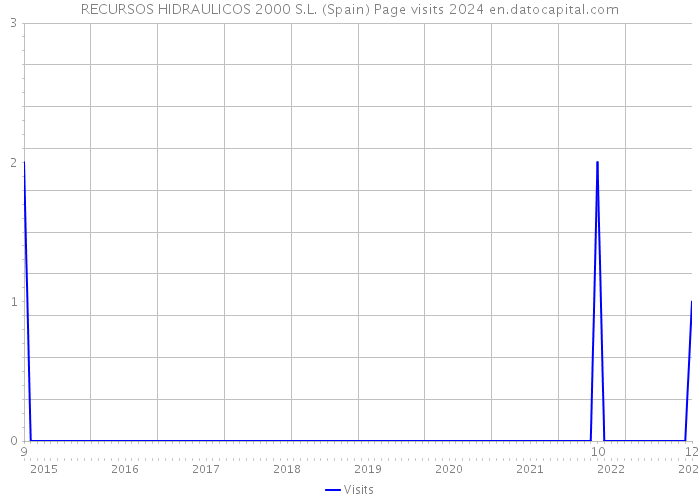 RECURSOS HIDRAULICOS 2000 S.L. (Spain) Page visits 2024 