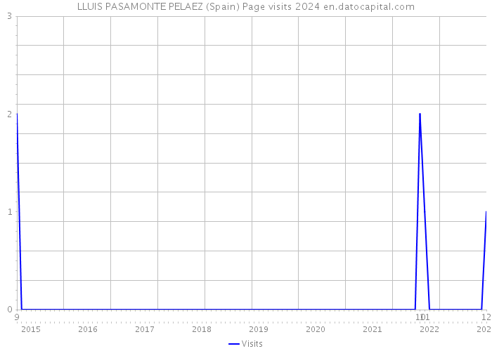 LLUIS PASAMONTE PELAEZ (Spain) Page visits 2024 