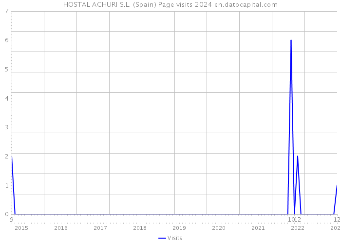 HOSTAL ACHURI S.L. (Spain) Page visits 2024 