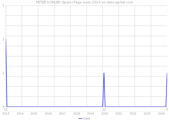 PETER KOHLER (Spain) Page visits 2024 