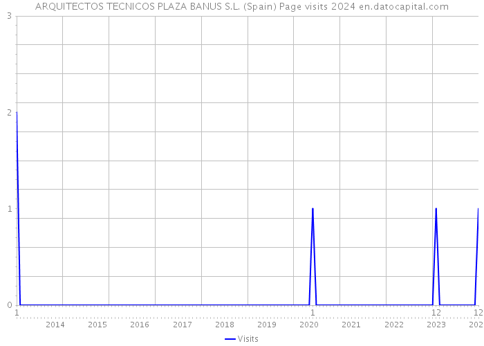 ARQUITECTOS TECNICOS PLAZA BANUS S.L. (Spain) Page visits 2024 