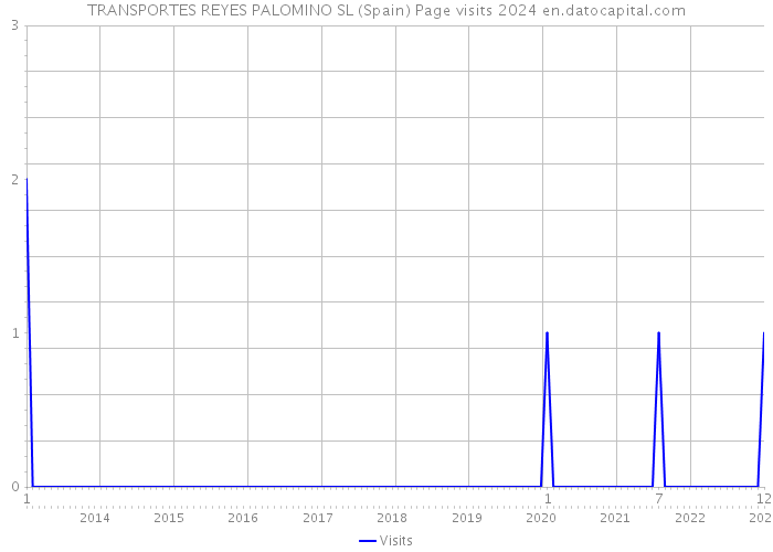 TRANSPORTES REYES PALOMINO SL (Spain) Page visits 2024 