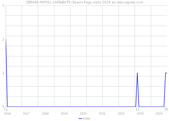 GERARD RIPOLL CAÑABATE (Spain) Page visits 2024 