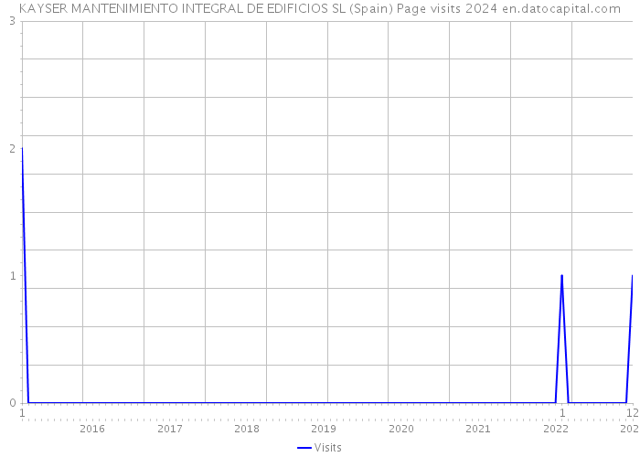 KAYSER MANTENIMIENTO INTEGRAL DE EDIFICIOS SL (Spain) Page visits 2024 