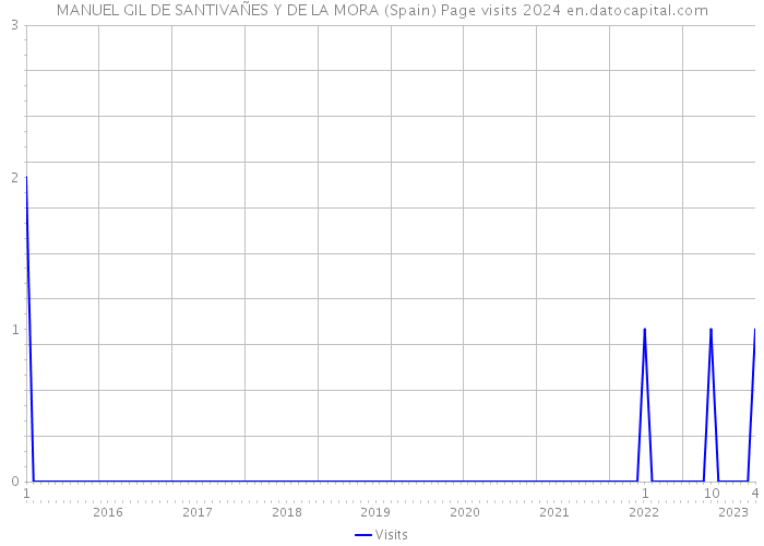 MANUEL GIL DE SANTIVAÑES Y DE LA MORA (Spain) Page visits 2024 