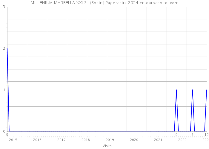 MILLENIUM MARBELLA XXI SL (Spain) Page visits 2024 