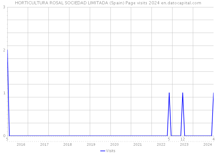 HORTICULTURA ROSAL SOCIEDAD LIMITADA (Spain) Page visits 2024 