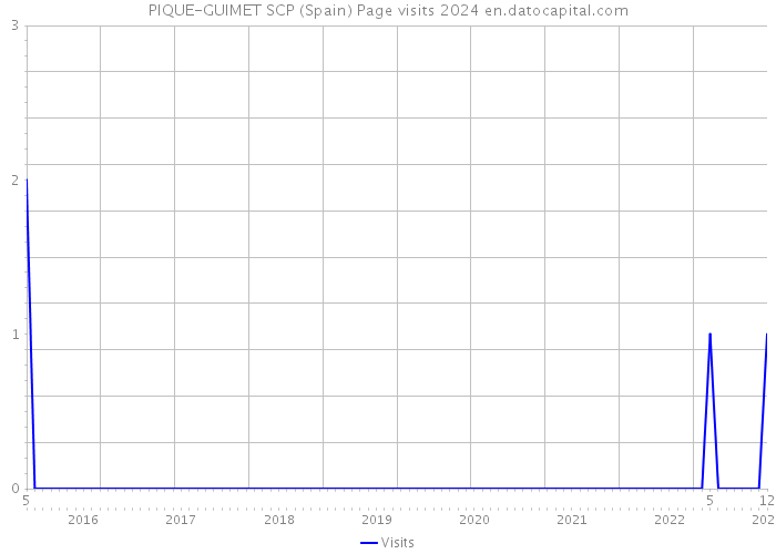 PIQUE-GUIMET SCP (Spain) Page visits 2024 