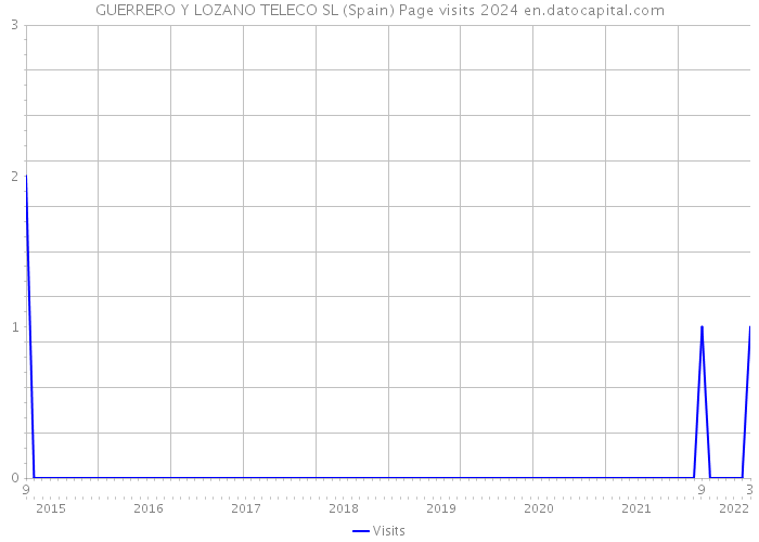 GUERRERO Y LOZANO TELECO SL (Spain) Page visits 2024 