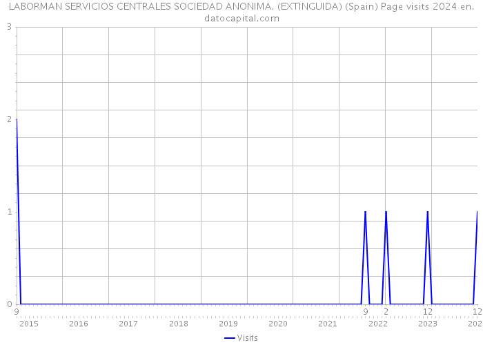LABORMAN SERVICIOS CENTRALES SOCIEDAD ANONIMA. (EXTINGUIDA) (Spain) Page visits 2024 