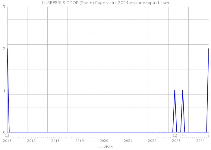 LURBERRI S COOP (Spain) Page visits 2024 