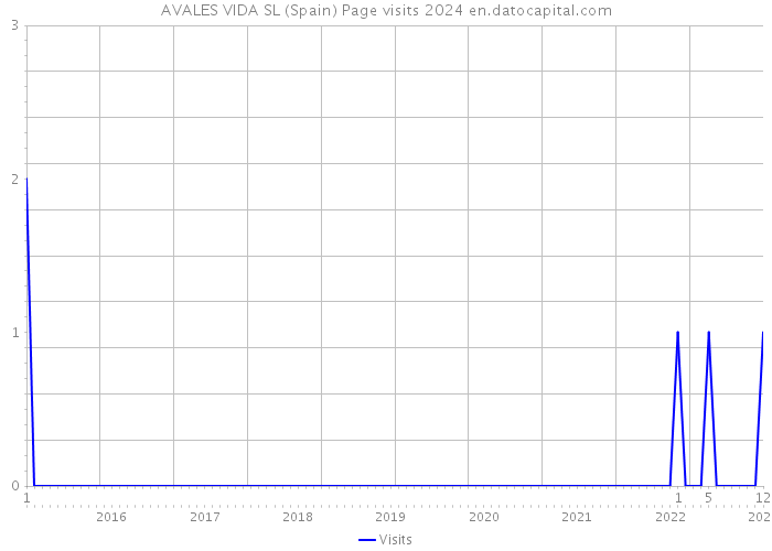 AVALES VIDA SL (Spain) Page visits 2024 