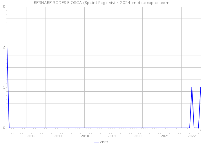 BERNABE RODES BIOSCA (Spain) Page visits 2024 