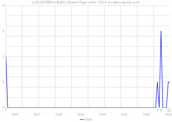 LUIS ESTEBAN BLEIN (Spain) Page visits 2024 