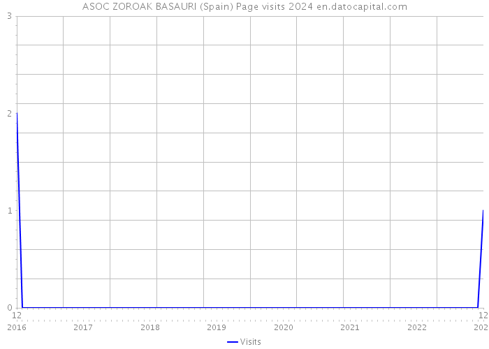 ASOC ZOROAK BASAURI (Spain) Page visits 2024 