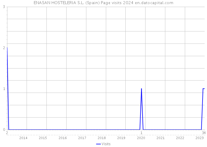 ENASAN HOSTELERIA S.L. (Spain) Page visits 2024 