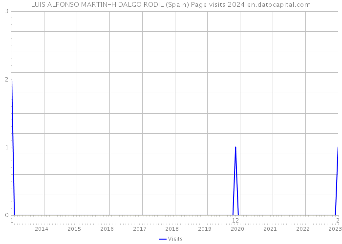 LUIS ALFONSO MARTIN-HIDALGO RODIL (Spain) Page visits 2024 